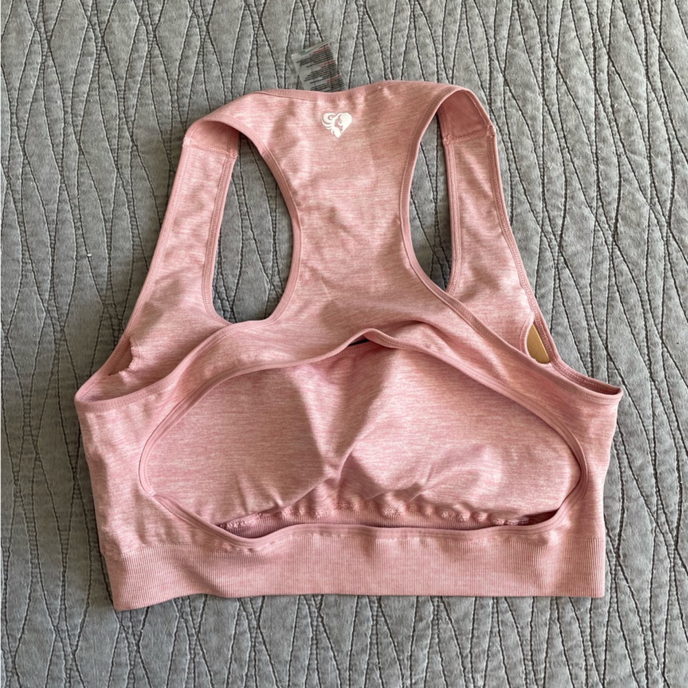 NWOT Women’s Best Move Seamless Light Pink Marl Sports Bra Size 2X - Picture 5 of 6